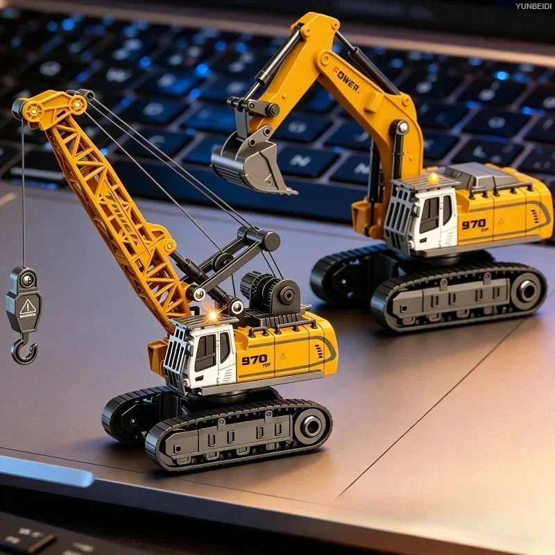 Heavy Equipment Crane - 1:64 RC Mini Alloy Car Forklift