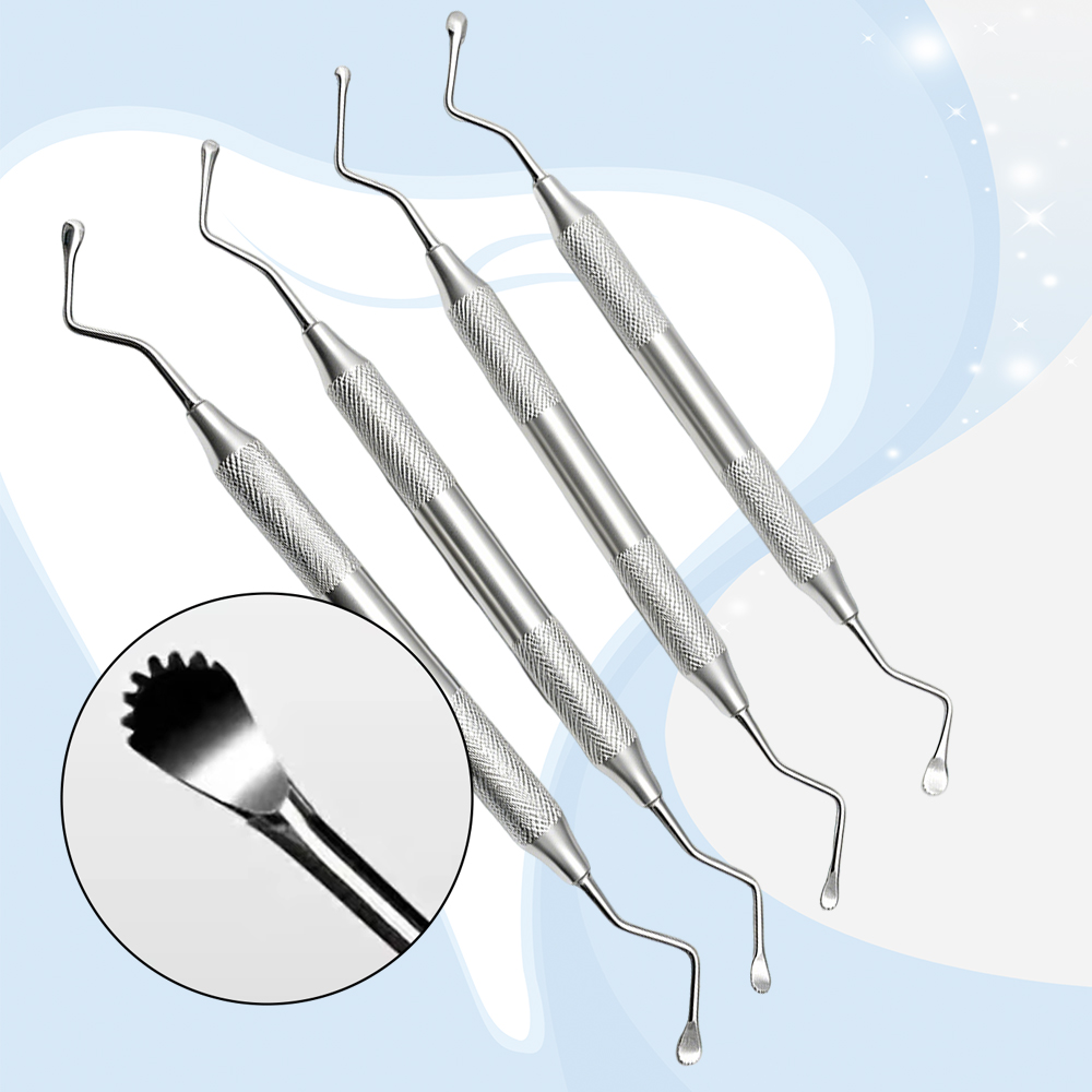 Heavy Equipment Excavator - Double Ended Dental Excavator Spoon Curette