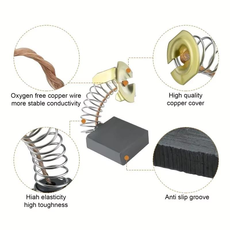 50pcs Heavy-Duty Carbon Brush  - огляд і ціна Heavy Equipment Grinder