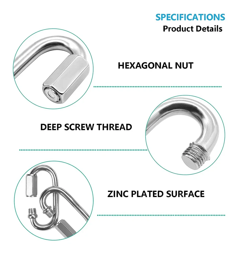 1pcs Quick Link Ring Stainless - огляд і ціна Heavy Equipment Keychain