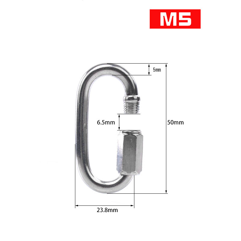 1pcs Quick Link Ring Stainless - огляд і ціна Heavy Equipment Keychain