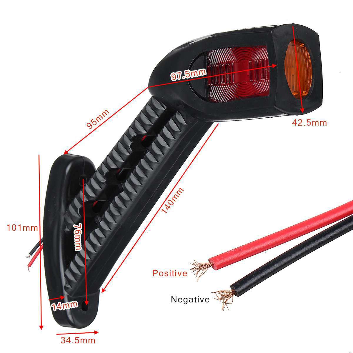 2X 12V 24V LED Side Marker Lig - огляд і ціна Heavy Equipment Supplies