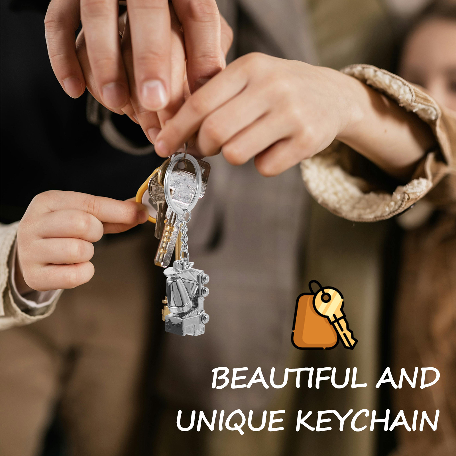 Alloy Keychain Mixer Truck Con - огляд і ціна Heavy Equipment Keychain