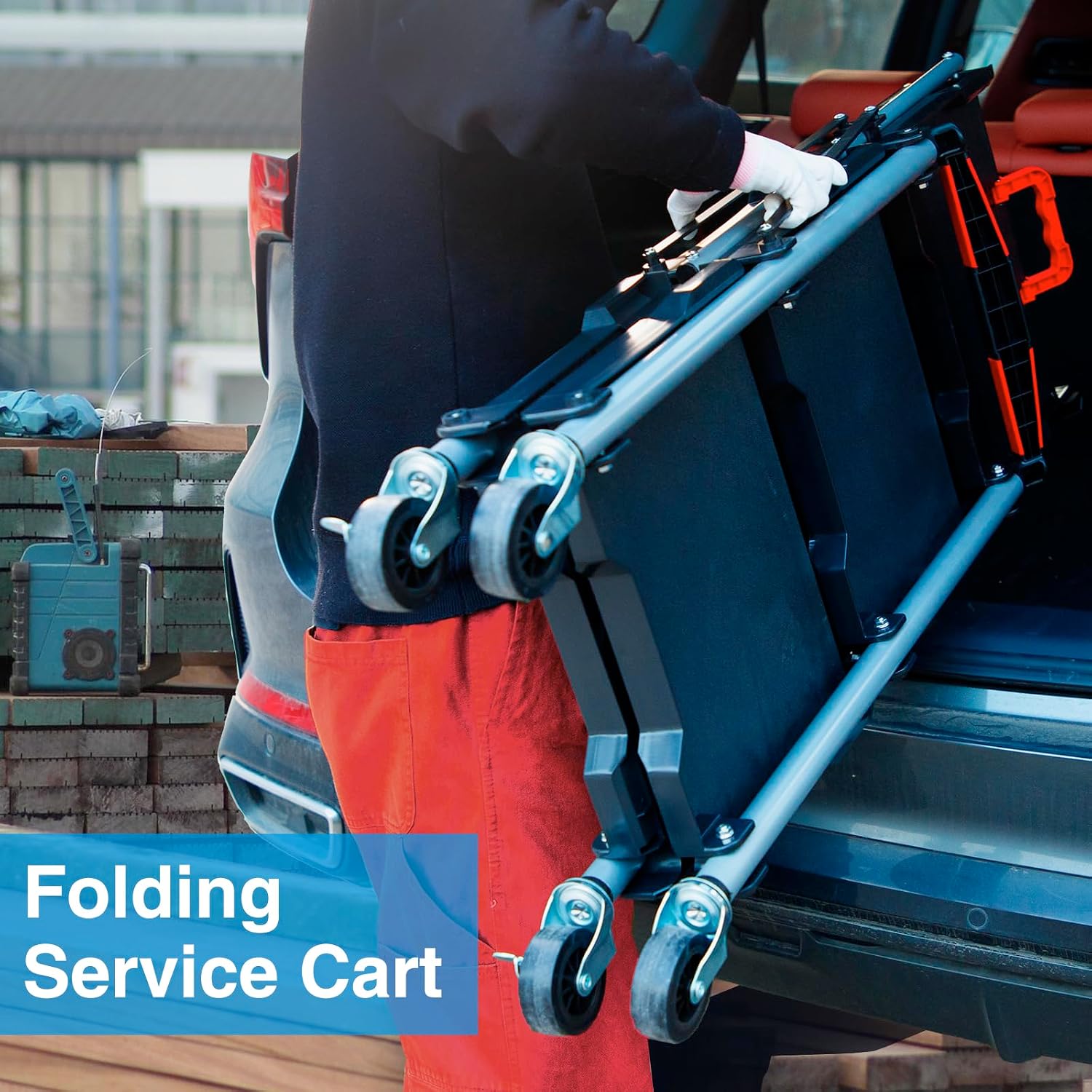3-Shelf Foldable Rolling Utili - огляд і ціна Heavy Equipment Supplies